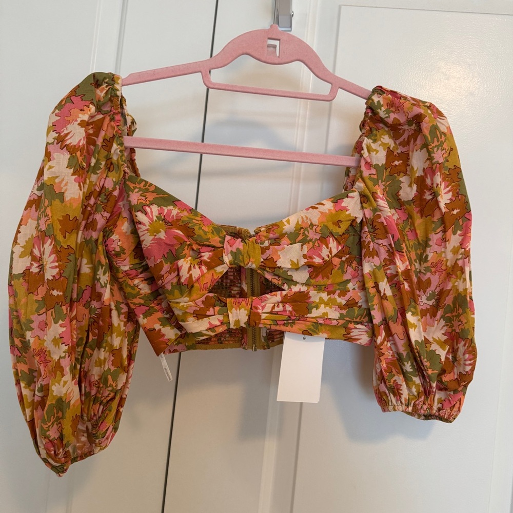 Zimmermann Violet Crop Top Size 0